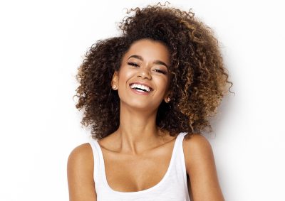 Beautiful african american female model